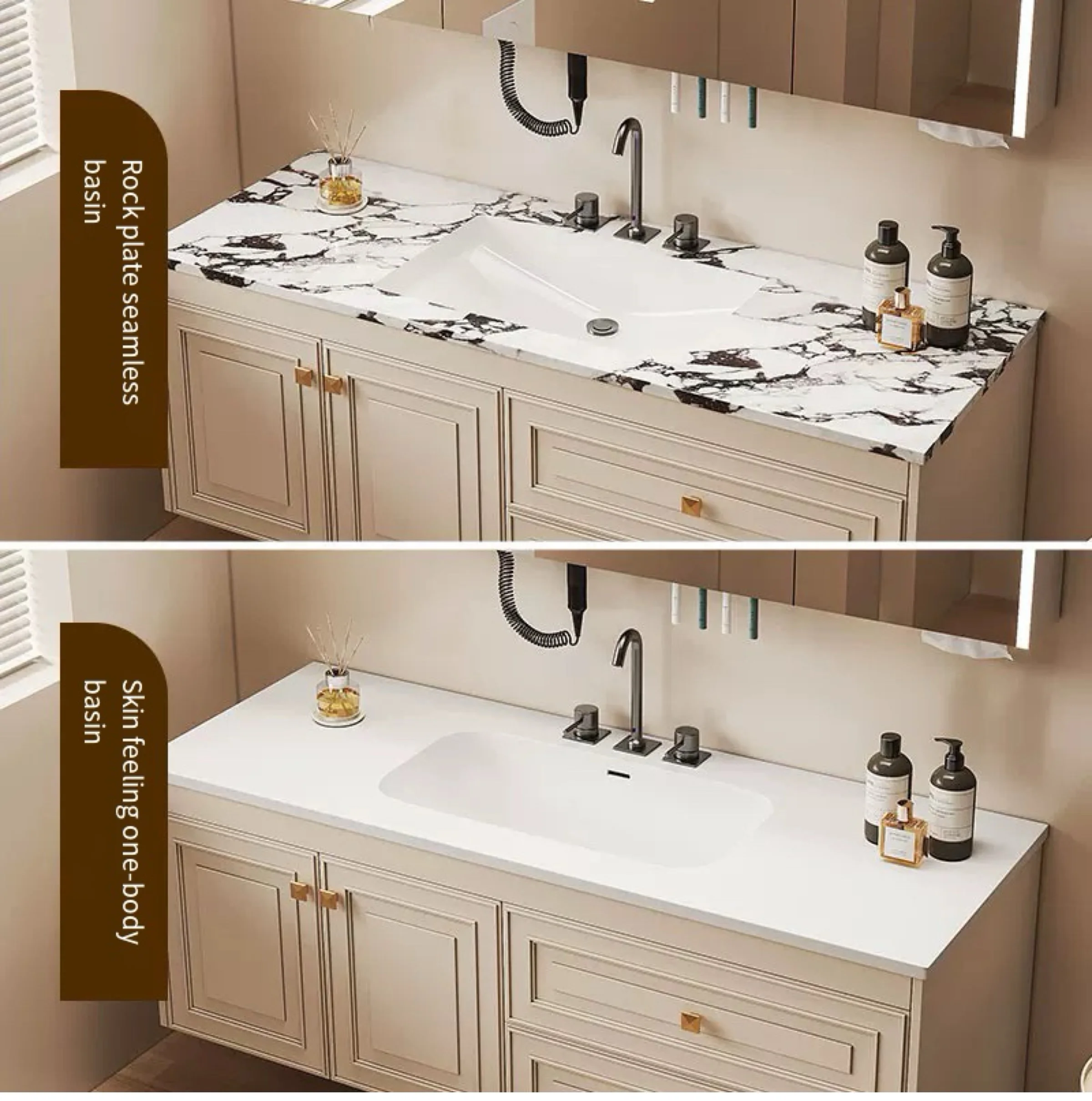 Foshan Manufacturer Texas Vanity Hotel Pharmacy Led Light Bathroom Cabinet bathroom vanity 36 inch sink cabinet
