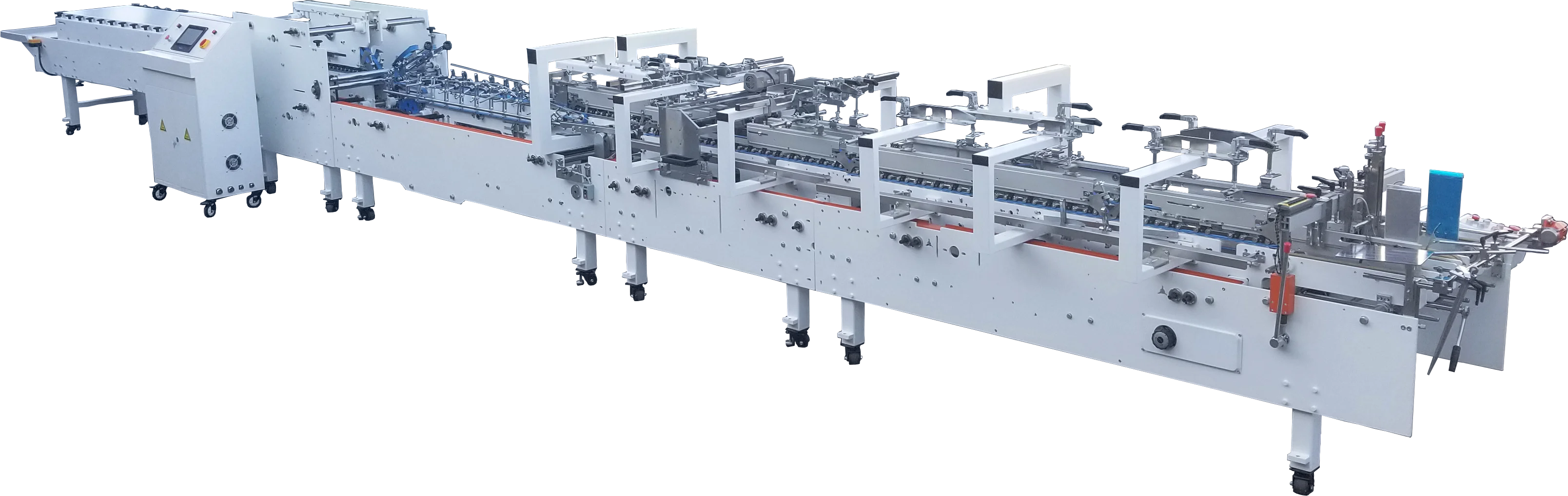 PRY-ZH-700D Fully Automatic Carton Board Folder Gluer With Crash-Lock Bottom