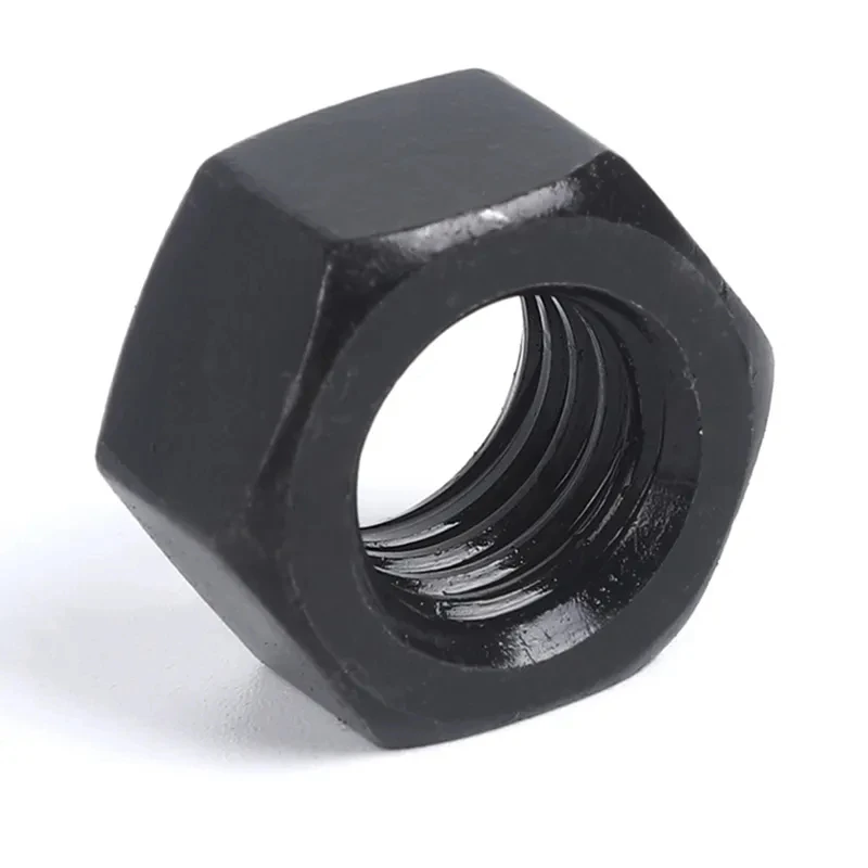 High Strength Fastener Carbon Steel Black Oxide GB6176 Hexagon Nut Class 10 Custom
