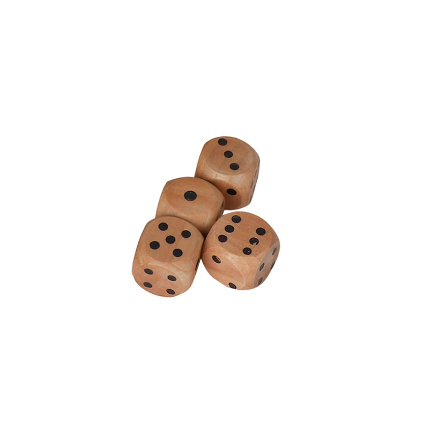 Custom Playing Board Game Components Wood D6 Polyhedral DND Dice