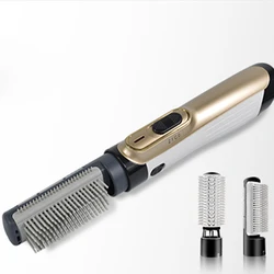 Hair Machine AC Motor Strong Wind Electric HairBrush Salon Station Hair Straightener Comb Hair Dryer Brush Straightener