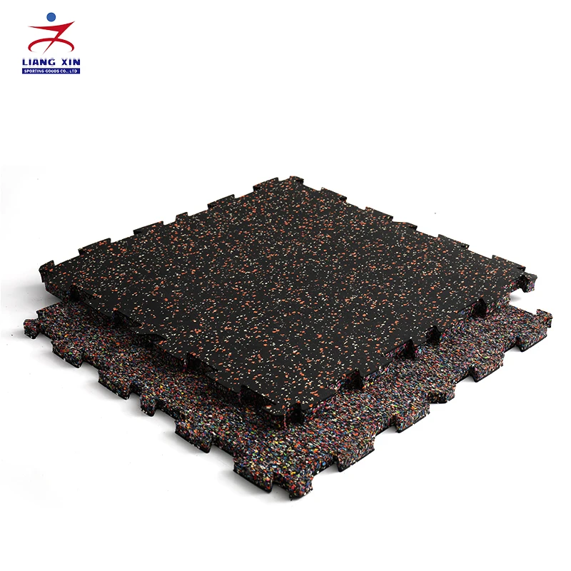 High quality 50mm gym rubber floor for Weightlifting area High bearing rubber mats for gym Protective Gym rubber flooring