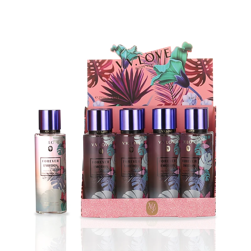 tropical rain Perfume Eau De Cologne Manufacturer Body Splash long lasting Fragrance Body Mist Fragrance mist Body Splash 250ml