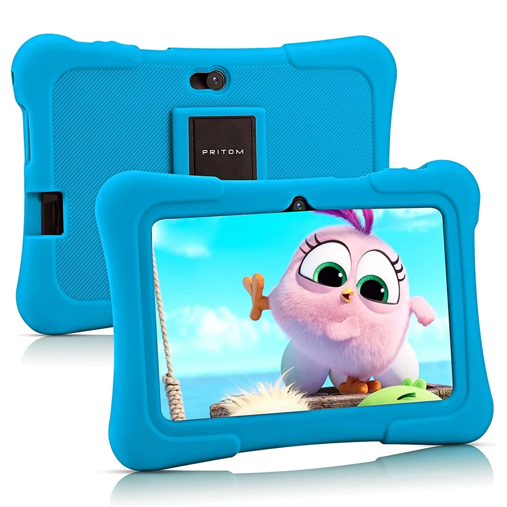 Hot Sale Original Pritom K7 Kids Education Tablet PC Android 10 Support 2.4G WiFi / Bluetooth / Dual Camera 7.0 inch 1GB+16GB