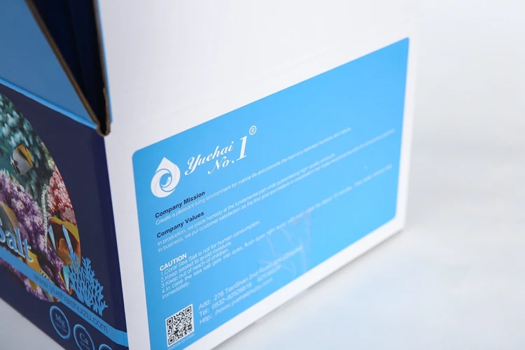 Original TropicMarin High-Calcium Coral LPS Salt Square Plastic Aquarium Ornamental Fish Sea Salt in Box Packaging for Water Use