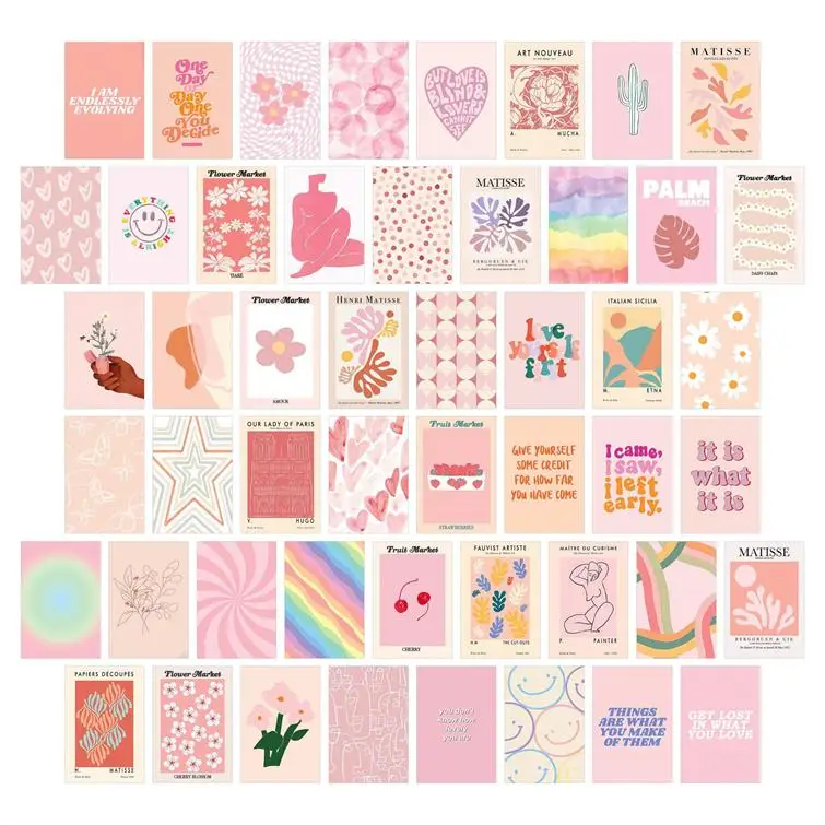 Only Supports Customization Anime Wall Collage Kit Custom Wall Collage Kit 50 Pcs Picture Collage Kit for Teen
