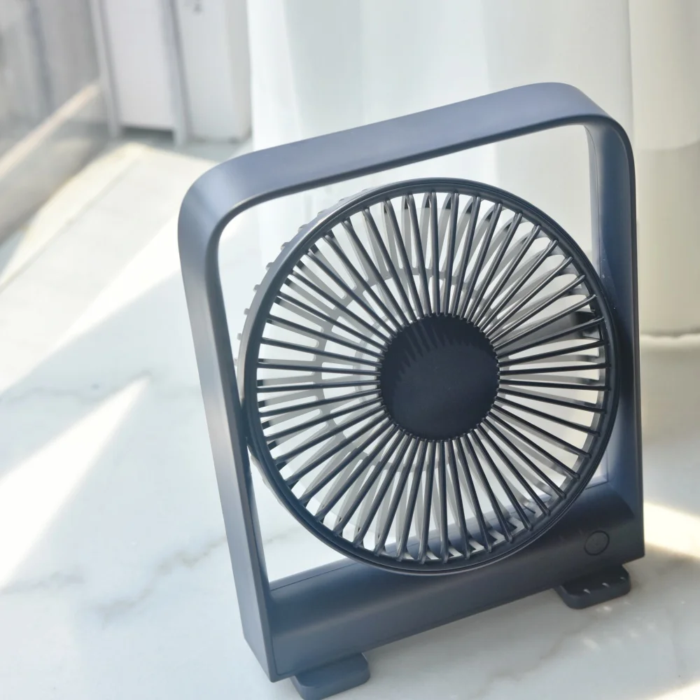 USB Rechargeable Mini Fan, Portable Desktop Fan with Battery for Bedroom and Office