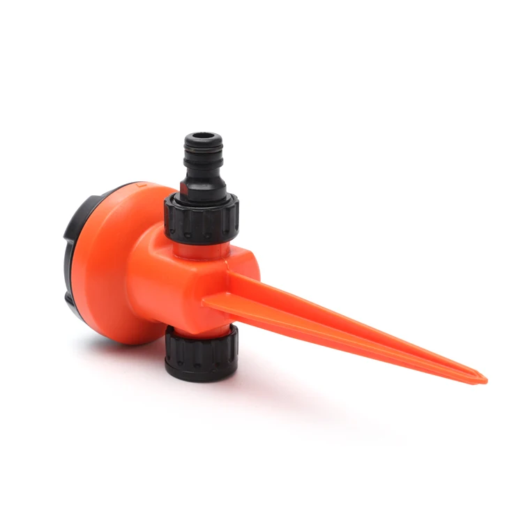 Garden Plastic Watering Irrigation Lawn Sprinkler Equipment With Spike