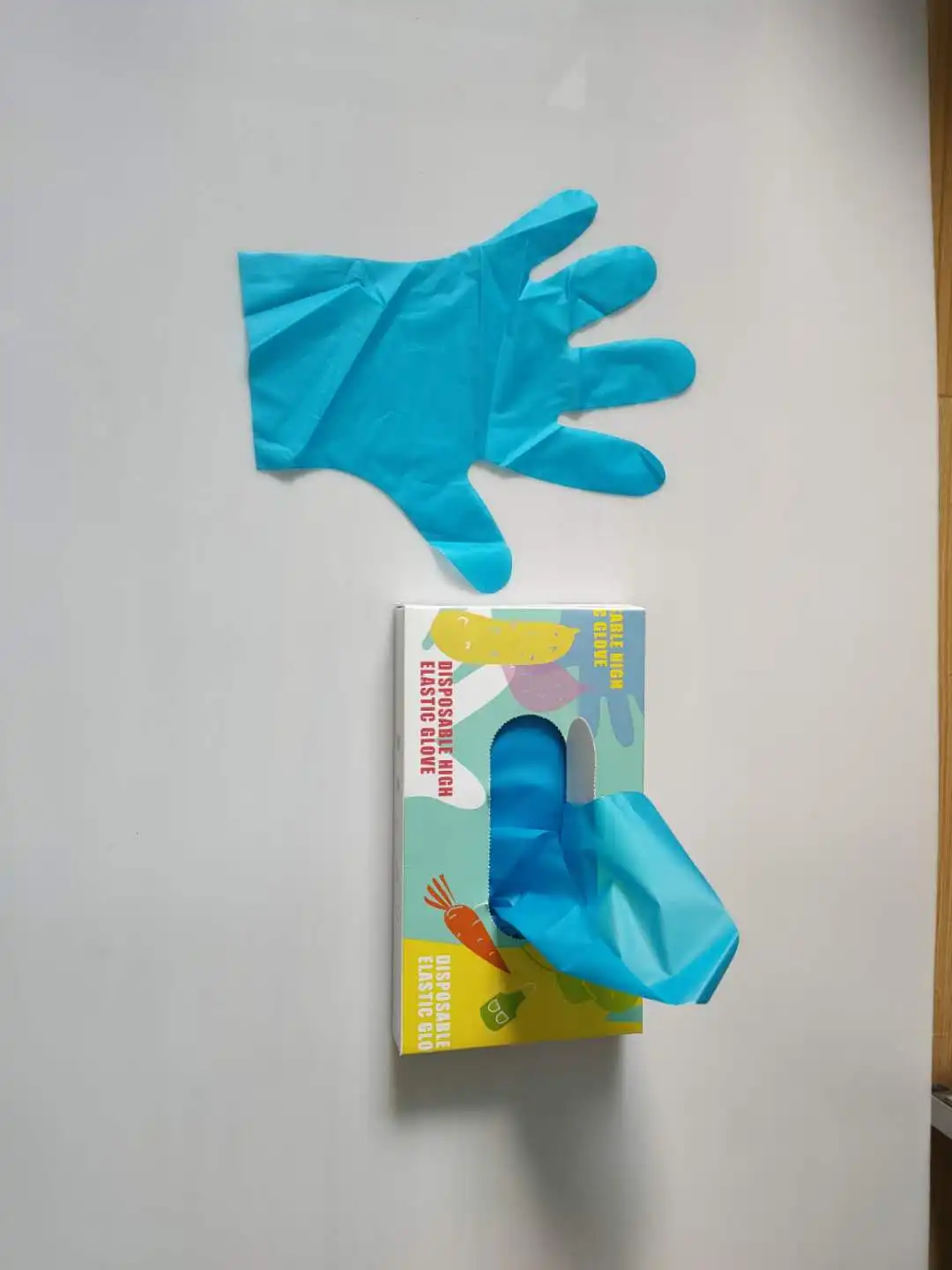 
Manufacturer blue food transparent disposable cpe pe gloves 