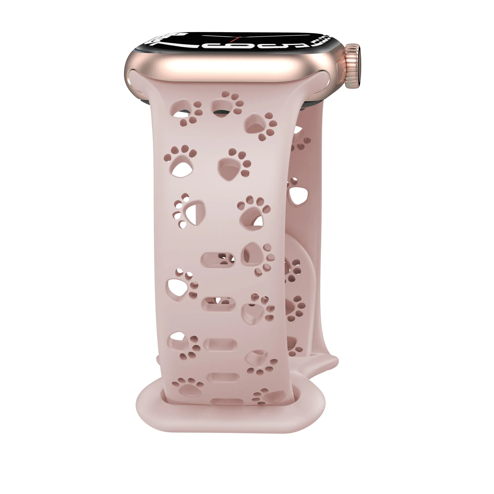 Fashion Dog Paw Watch Silicone Band For Apple Watch series 38 40 41MM 42 44 45 49MM Replacement Sport Smart Watch Straps