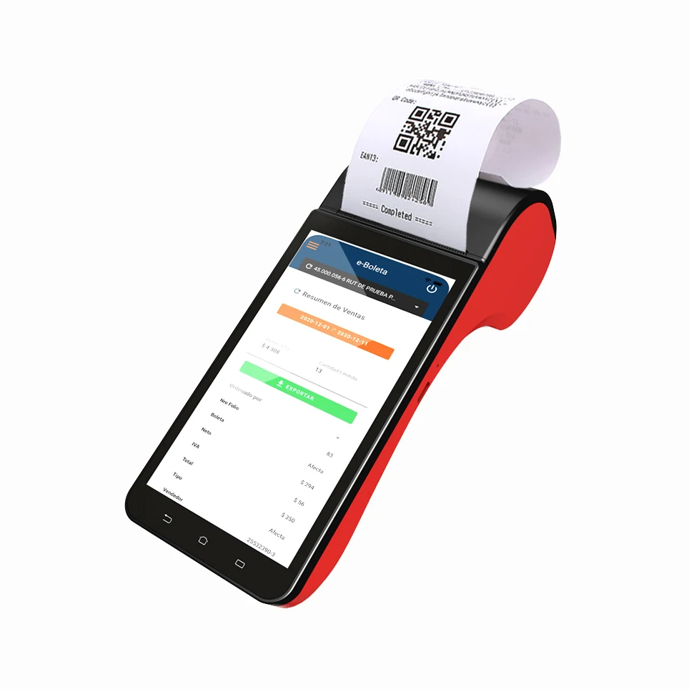 5 дюймов Pos-машина 2 + 32g 4-ядерный 1 Гц портативная Android Pos 4g Портативная розничная система программного обеспечения