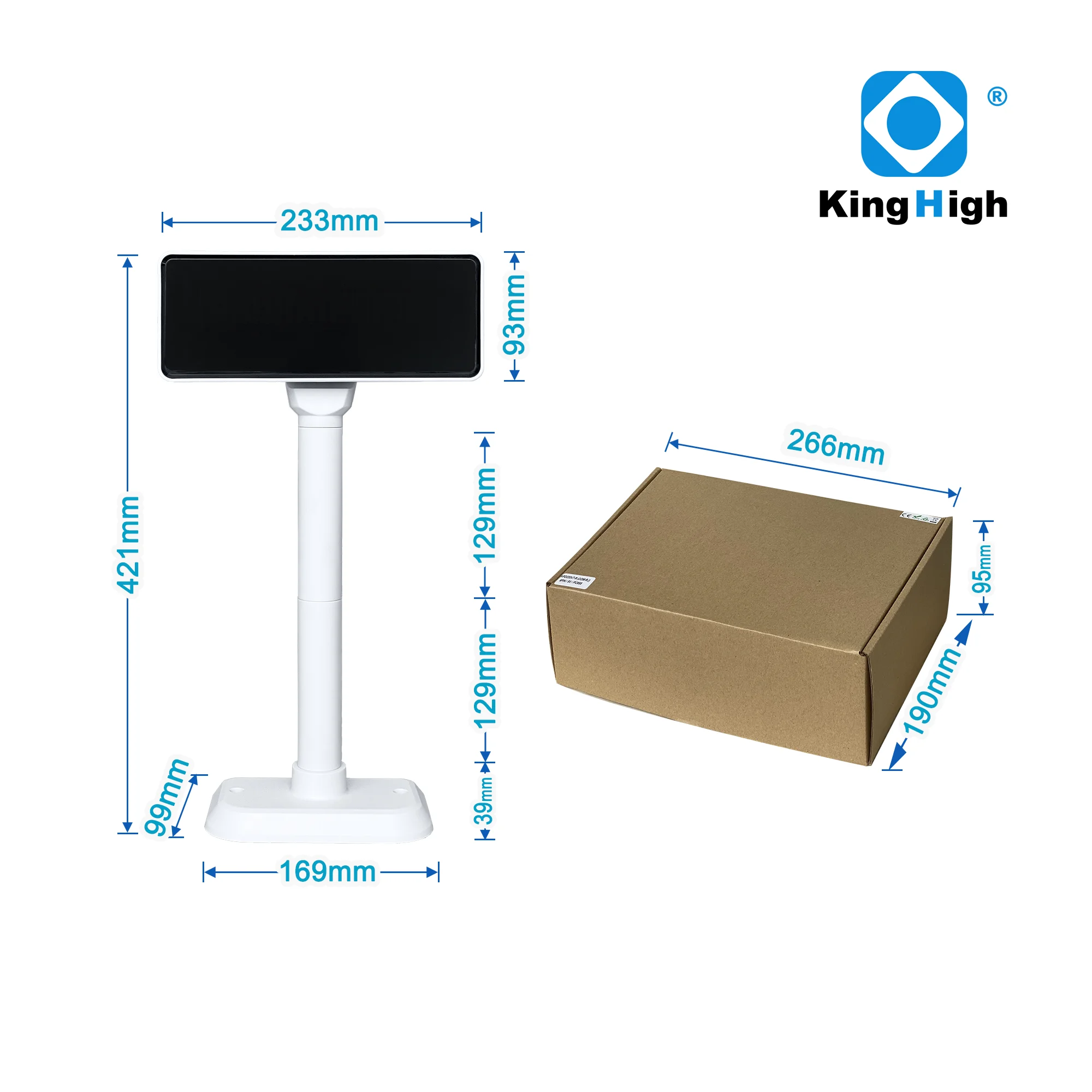 VFD PD220 USB POS дисплей клиента от производителя KPD220V7 ЖК-дисплей