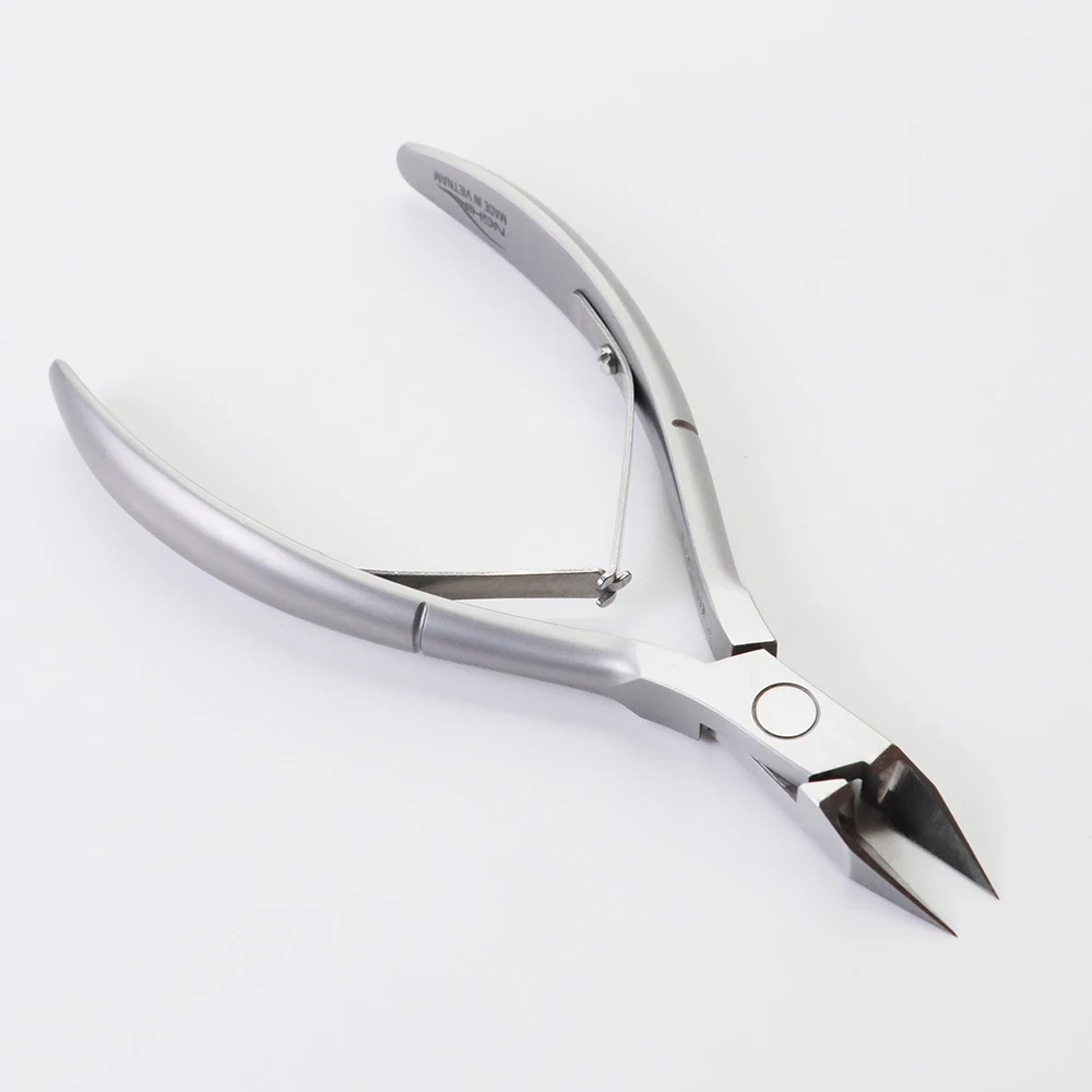 NGHIA EXPORT Stainless Steel Double Spring Toe NL.201 14MM Custom Nail Nippers For Professional Manicurist
