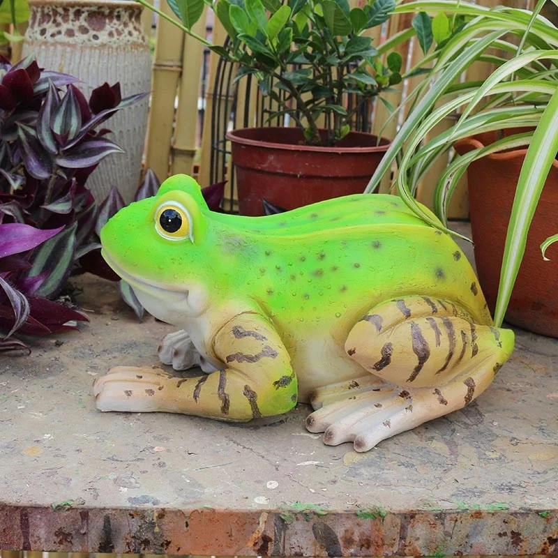 Outer outdoll Sculpture Yoga Frog Figurine resin decorative frogs Hand painted For Outdoor Decor Yard and Garden Lawn Decor