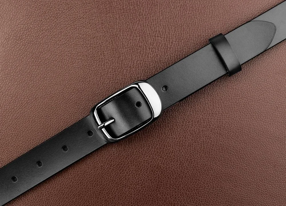 Women Genuine Leather Belt for Jeans Pants Dresses Plus Size