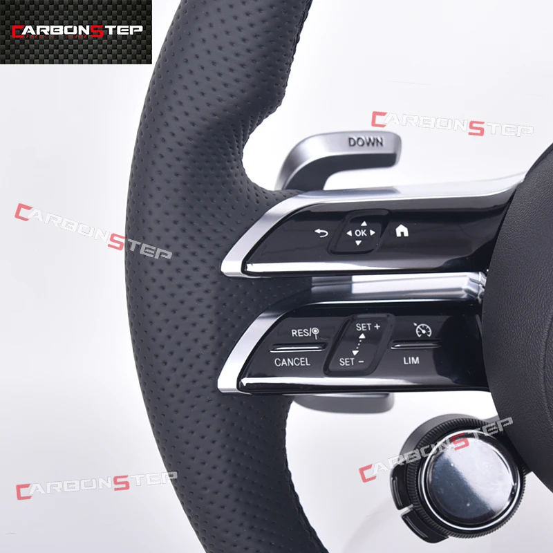 2012-2024 Leather Steering Wheel For Mercedes Benz W205 AMG W212 W213 CLA C300 W211 W222 W221 C Class W204 GLK350 W218 G Class
