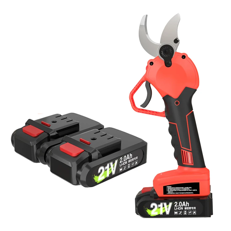 Industrial TY-2130 2000mAh 21V battery powered handheld automatic tree branches cutter cordless pruning shears rechargeable