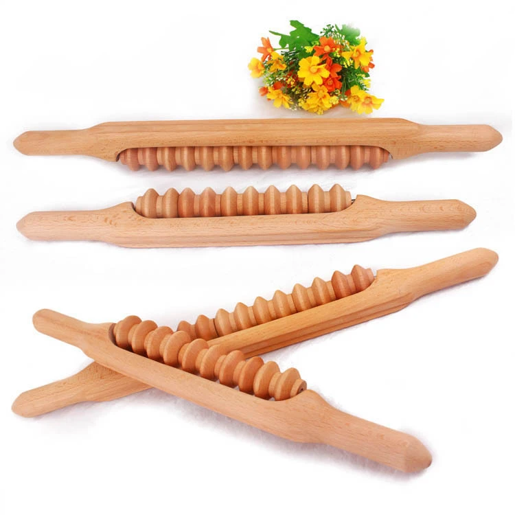 youmay Head wood scraping machines muscle massage roller stick Fast Cellulite Remove Wooden Rolling Sticks