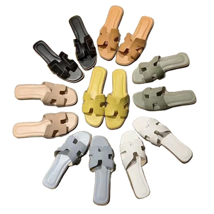 Wholesale Summer sandal for women sexy flat Shoes slippers sandals  blank women slides sandals for women and ladies