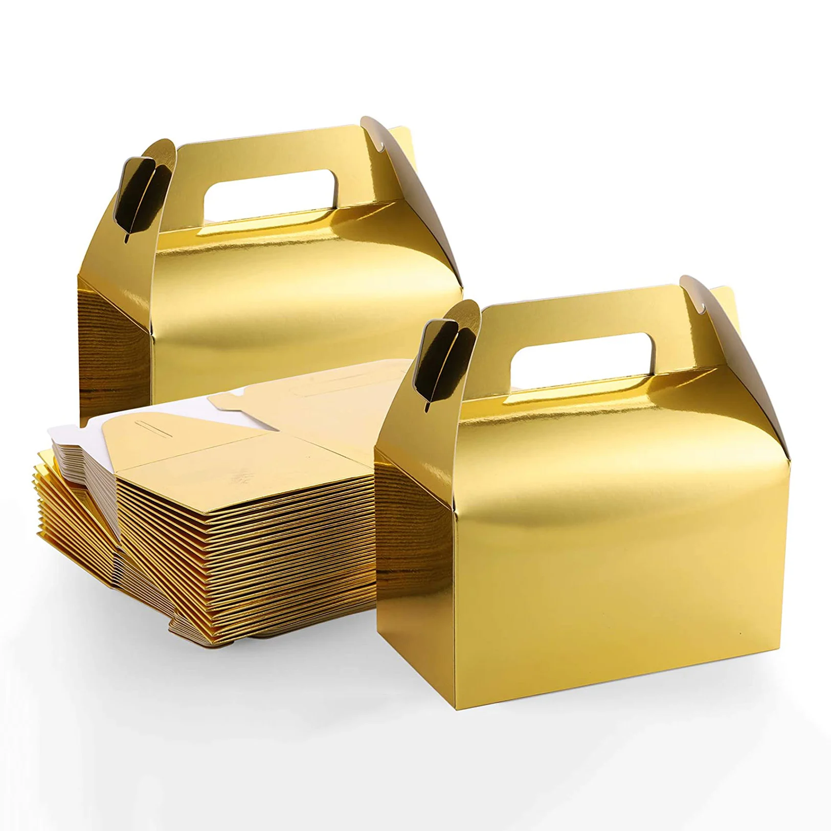Коробки для конфет Gable Gold 6 2x3 5x3 5 дюйма маленькие подарочные коробки Goodies свадьбы и дня рождения коробка сувениров