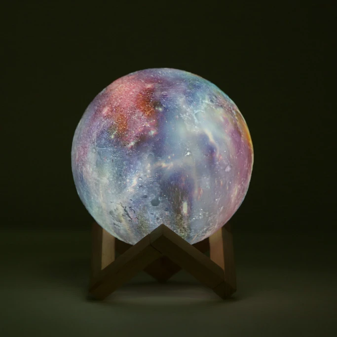 Hot Selling Rechargeable 3D Night Moon Light Projector Charing Desk Led Starry Star Sky Decoration Lamp