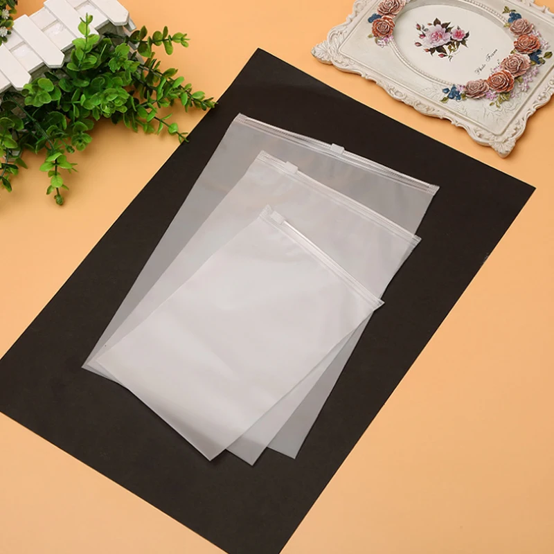 Многоразовые матовые пластиковые слайдер для хранения CPE Zip Lock упаковка сумка
