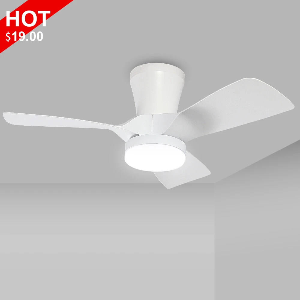 Zhongshan Exclusive living room intelligent remote control ac dc 110 volt ceiling fan with light