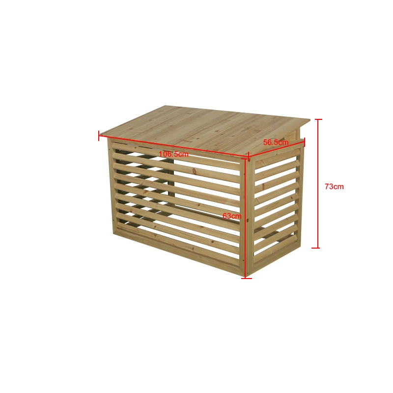 High Quality Garden Furniture Easily Assembled China Fir Wooden Air Conditioner Cover Fence
