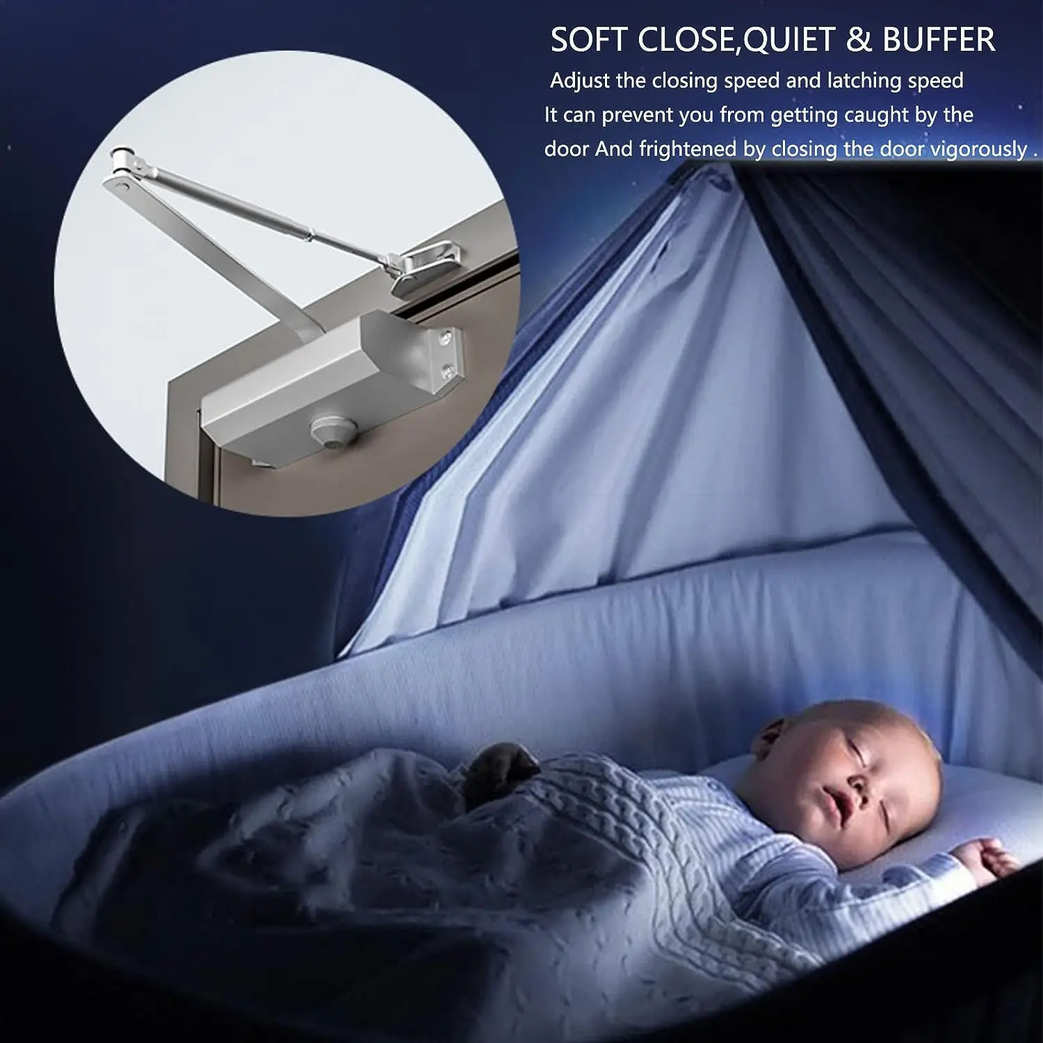 Best-Selling Custom heavy duty door closer for steel doors 40-65kg adjustable glass door closer