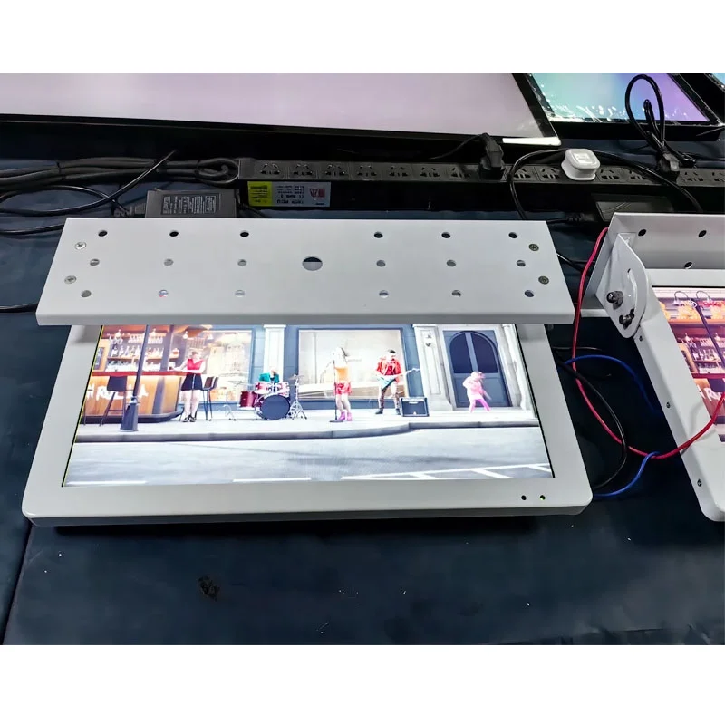 12 13 15 17.3 19 22 inch HD Car Wide Big Screen Roof Mount Flip Down LCD Car Monitor Bus TV Stereo MP5 Player Ceiling TV