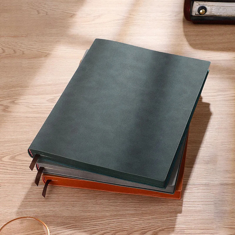 wholesale sublimation blank Minimalist Business leather softcover daily notebook a4 for students