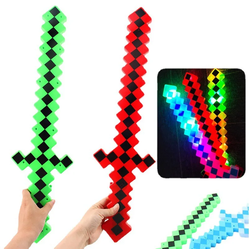 LYK-06 New Arrival Light-Up Toys LED Lightsaber Flashing Sounds Saber Mosaic Lighting Sword Led Pixel Sword Lightsaber