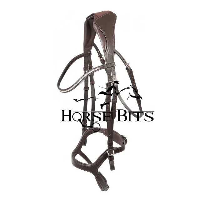 Leather horse bridle, bridle with soft padded Jumping Bridle / horse bridle, horse bridle leather/ horse racing bridles