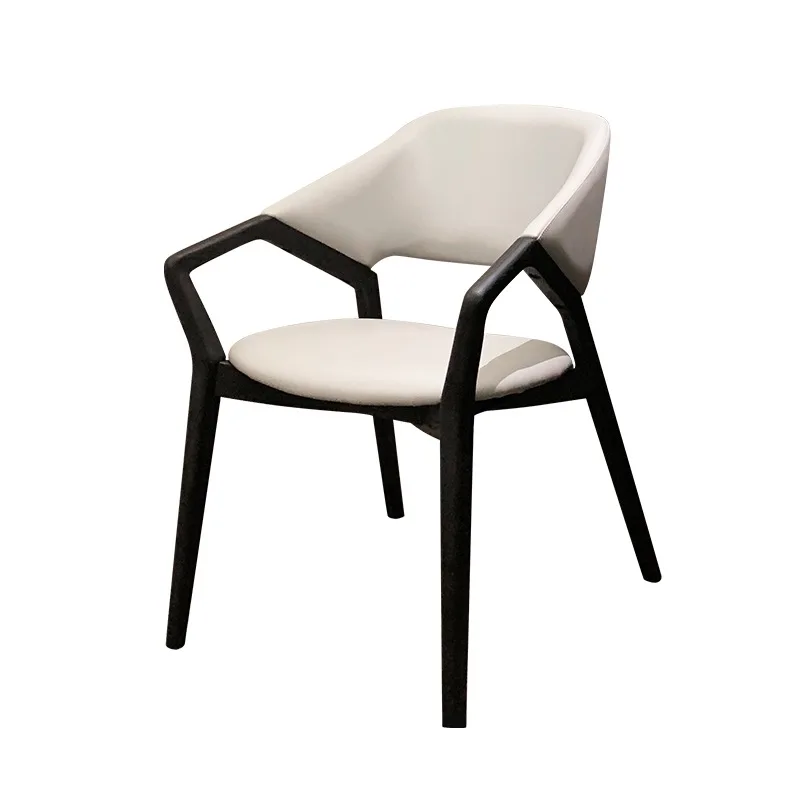 upholstery  leather fabric black solid wood dining arm chair wholesales restaurant home  furniture
