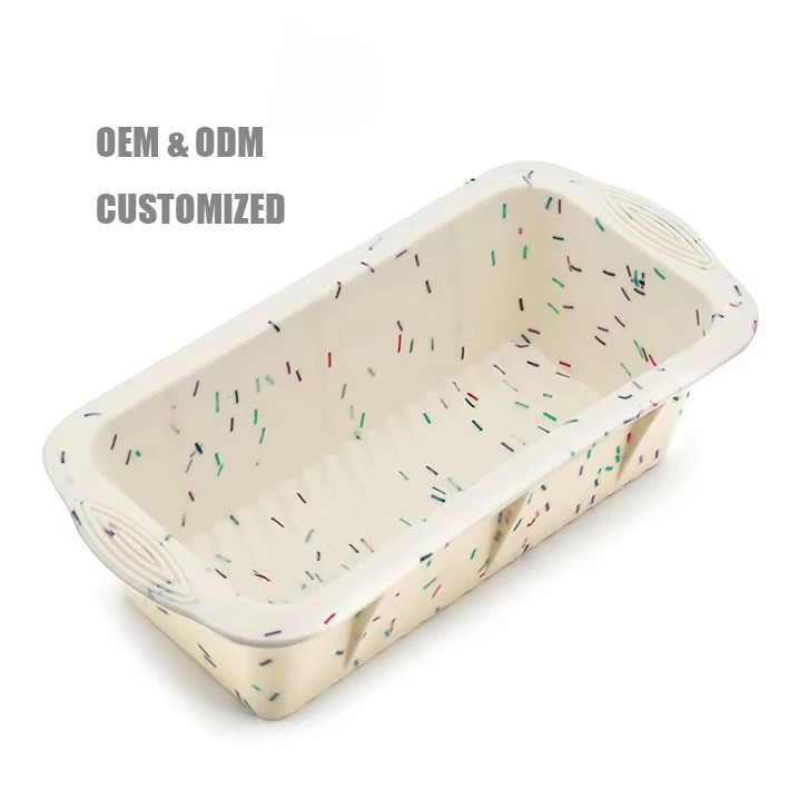 Non-Stick Heat Resistant Silicone Bread Loaf Pan Square Cake Mold for Home Commercial Baking for Birthday Cakes Food Tools