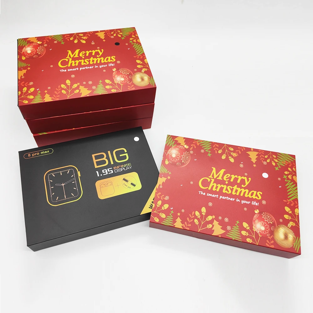 New 8 Pro Max Smart Watch Christmas Gift New Package Support BT Phone Calling 8 Pro Max Wireless Charging Smart Watch for Woman