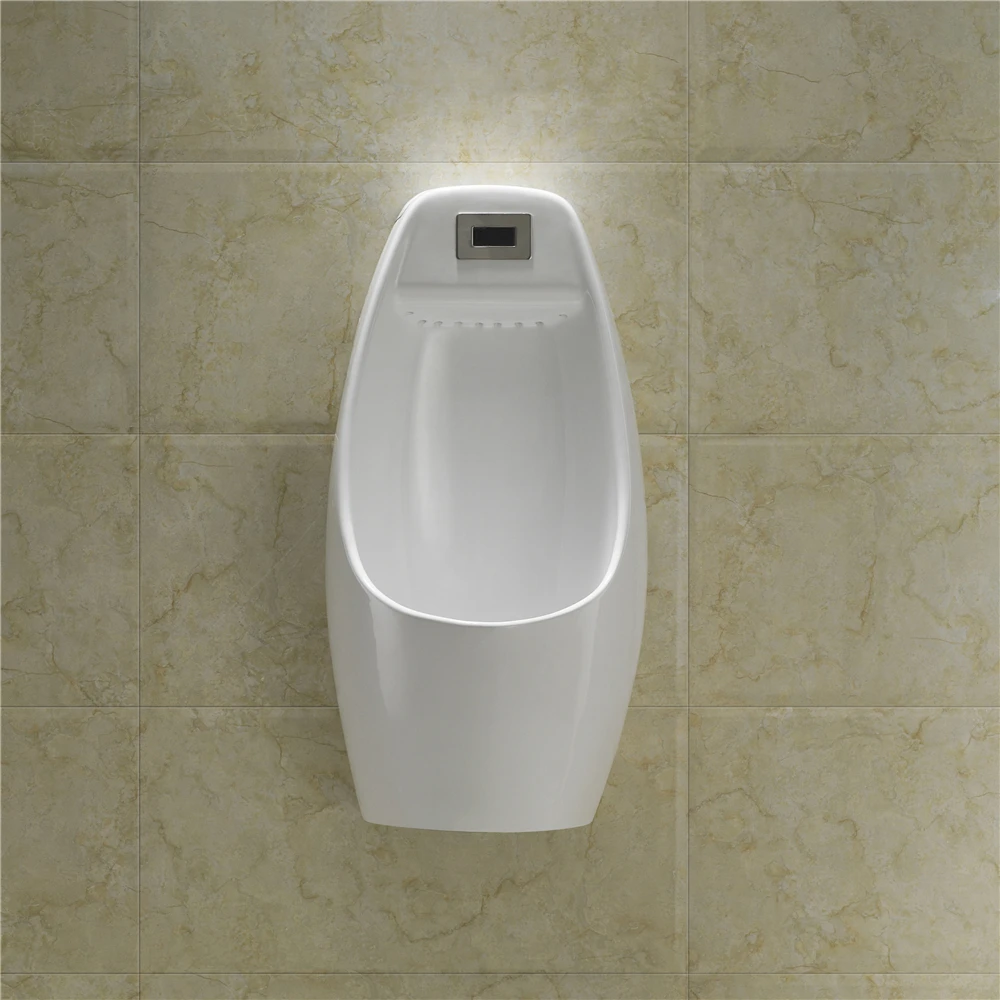 
China high quality bathroom ceramic auto flush sensor wall hung urinal for sale 