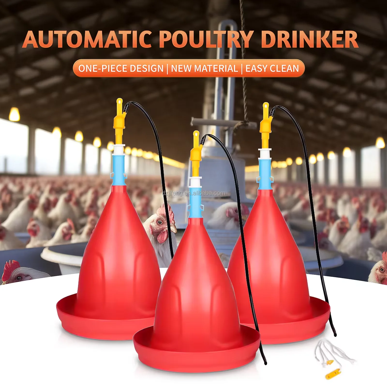 JIFENG Hot Selling Bell Drinker for Chickens Automatic Birds Drinker with High Quality