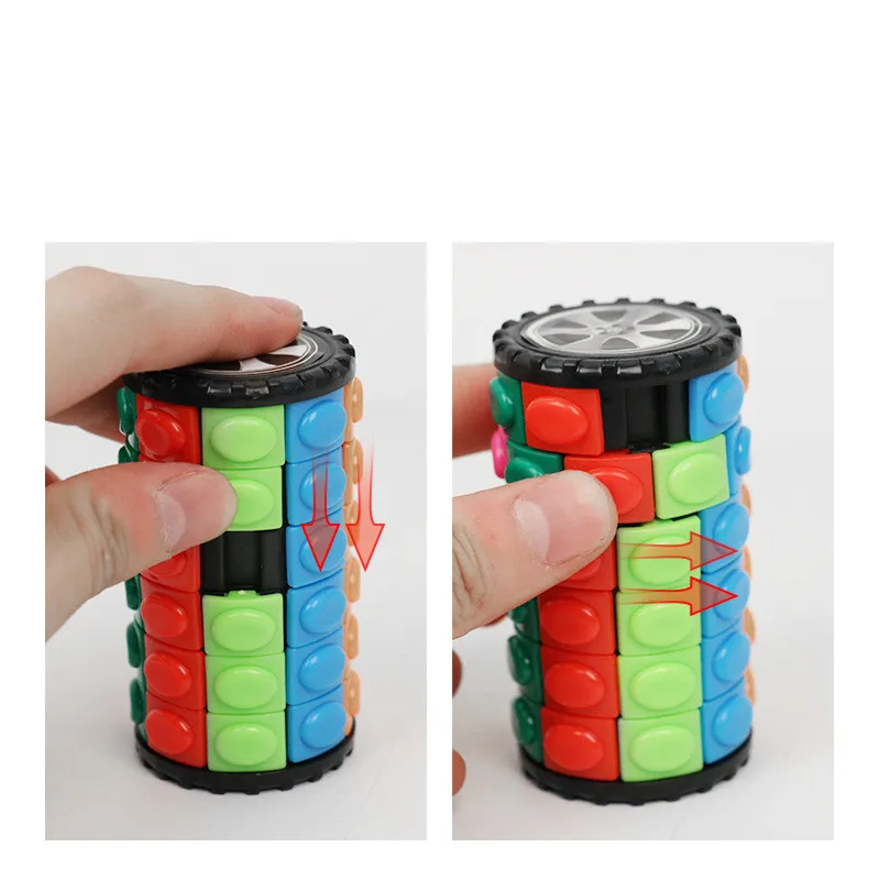 3D Puzzles IQ Education Toys 6 Level Fidget Puzzle Magic Cubes for Toddlers and Adults