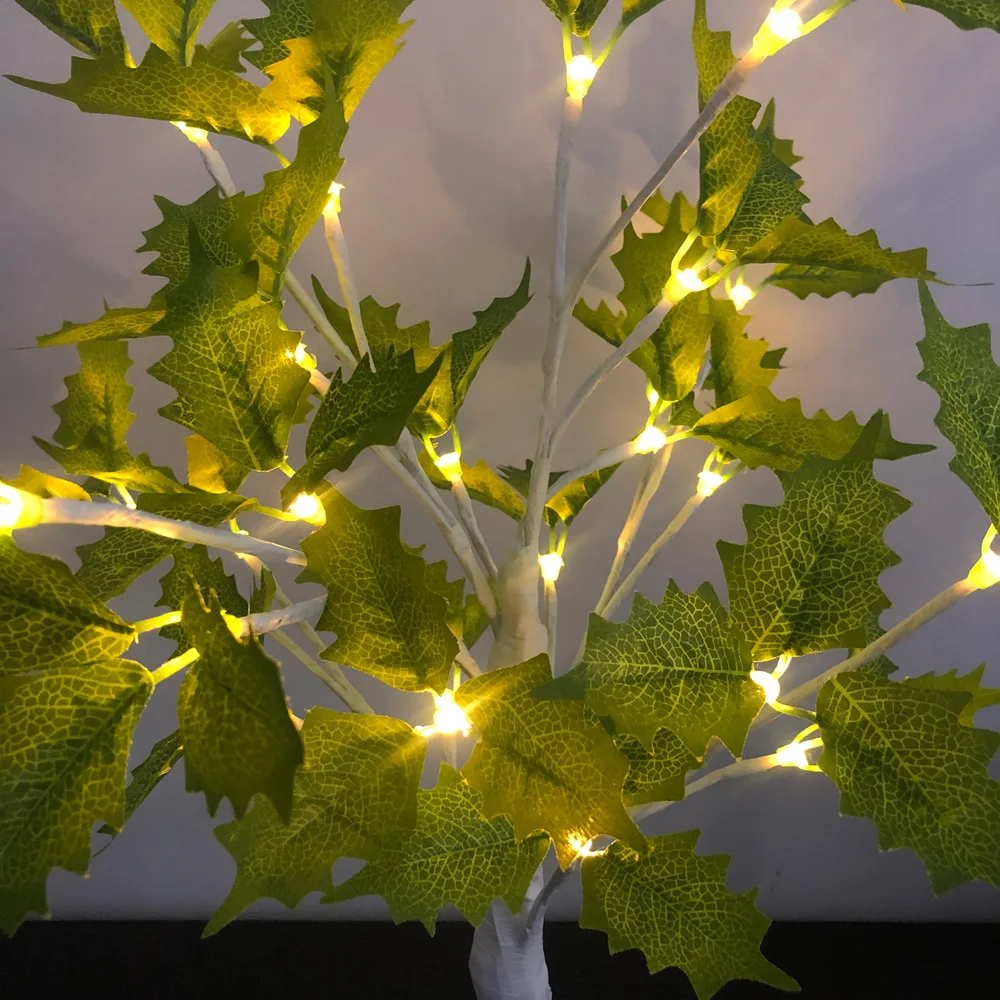 24 LED Настольный искусственный бонсай дерево свет для дома гостиной офиса украшения