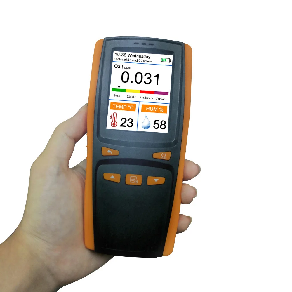 3 in 1 Air Quality Monitor O3 Detector Hand-held Ozone Detector Meter Tester Indoor household Air temperature and humidity meter
