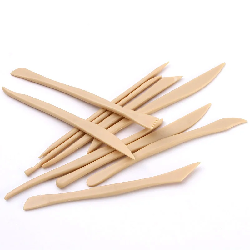 Wholesale 10Pcs DIY plastic Polymer Carving Set Clay Kit carving styling embossing suitable beginner Clay Tools