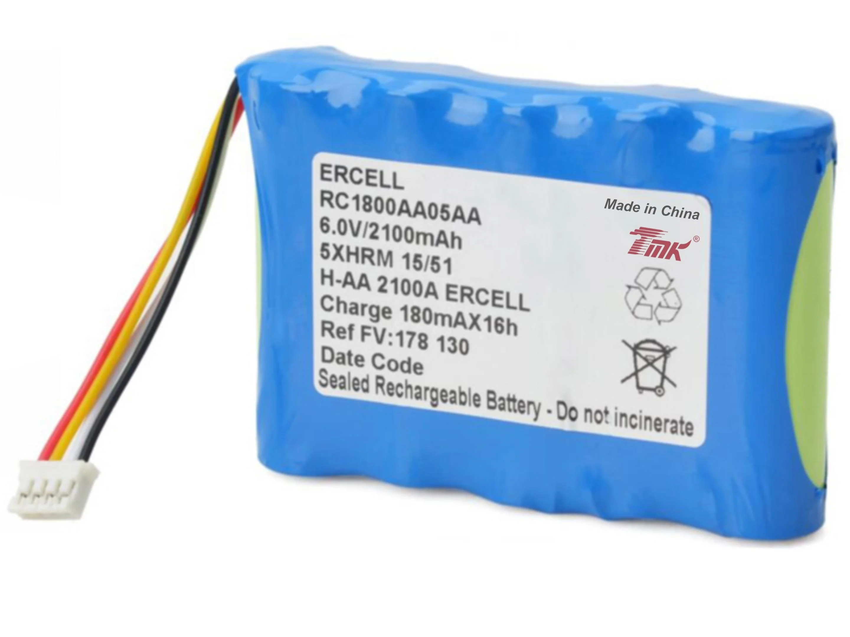 Аккумуляторная батарея Fresenius Kabi RC1800AA05AA модель 6 В 2100 мАч NiMH замена для инфузионного насоса медицинского