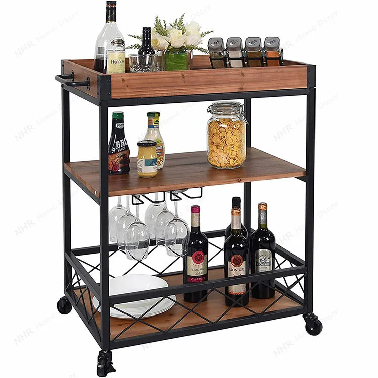 Best Present Custom Wholesale Vintage Bar Cart