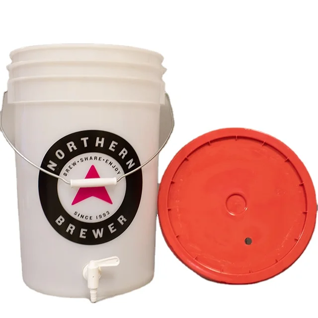 25L 6.5Gallon Packing Children Toys Transparent Round Big Barrel Plastic Corny Keg With Easy