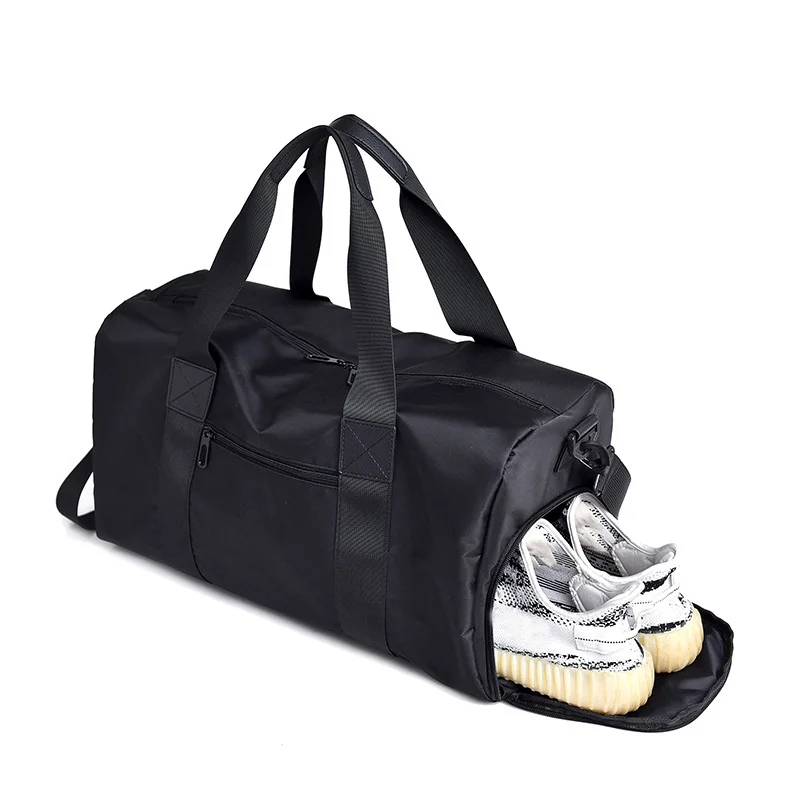 Fashion designer outdoor weekend large travel duffel bags ladies luxury gym sport duffle bag with shoe compartment sport