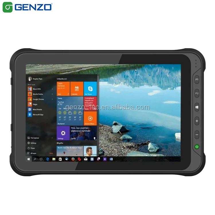 GENZO High brightness 1000 nits Rugged Tablet for Windows with RJ45 Ethernet port and UHF Industrial Tablet PC