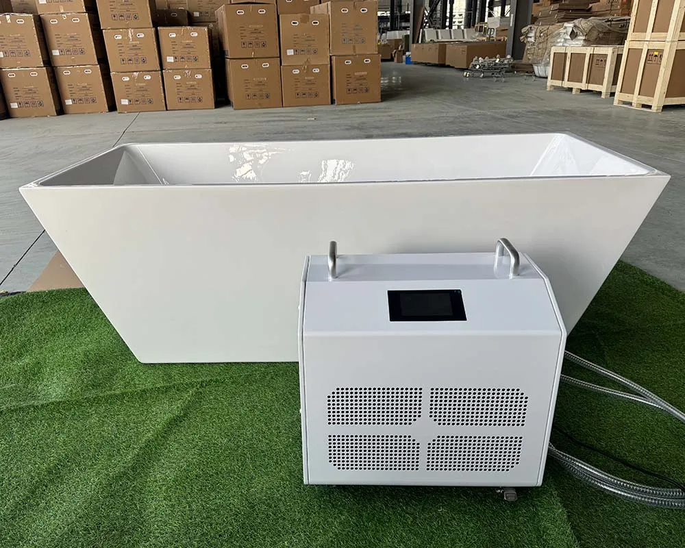 Hot Sale Acrylic Cold Plunge Athlete Ice Bathtub Spa Massage Tub Freestanding Ice Bath Tub With Nozzle Jets