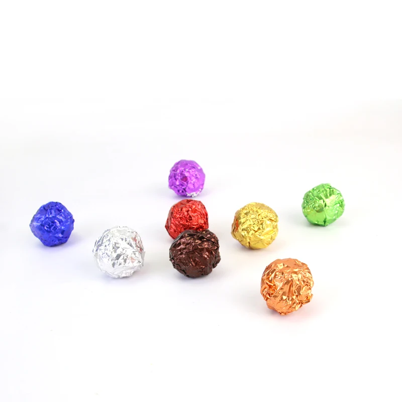 Food grade 12*12 cm Embossed 1 8011 embossing aluminum foil wrapper for chocolate