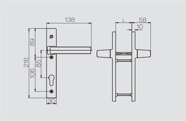 High quality customized aluminum alloy  Window  and Door Handles for all kinds of window door